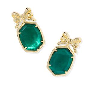 Kendra Scott Daphne Bow Gold Drop Earrings NWT
